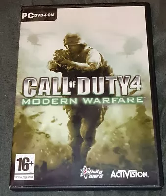 Call Of Duty 4 Modern Warfare PC Dvd Rom Game Windows PAL UK Activision • £6.49