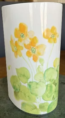 Vintage Mikasa Yellow Water Lilies Bone China Vase Unused With Original Box • $53