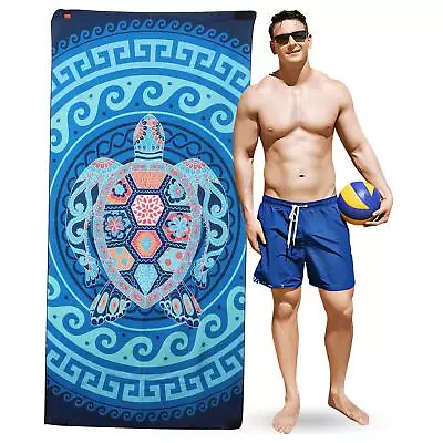 Beach Towel Quick Dry Lightweight Extra Large Microfibre Towel Travel Picnic • £9.99