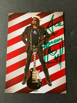 £61.35 • Buy Ace Frehley Signed CHRISTMAS Post Card Kiss Autographed Numbered