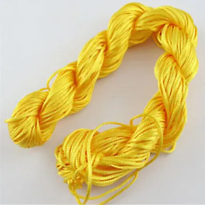 £4.67 • Buy 1pc 25m Nylon Cord Thread Chinese Knot Macrame Beading Bracelet Braided UK