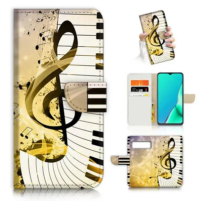 ( For Google Pixel 6A ) Wallet Flip Case Cover AJ23480 Music Note • $13.99