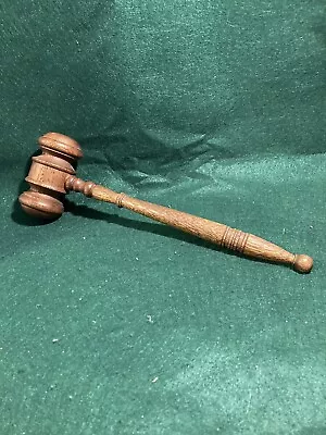 Vintage Masonic Gavel Star Masons Wooden 10 Inch Mallet • $9.99