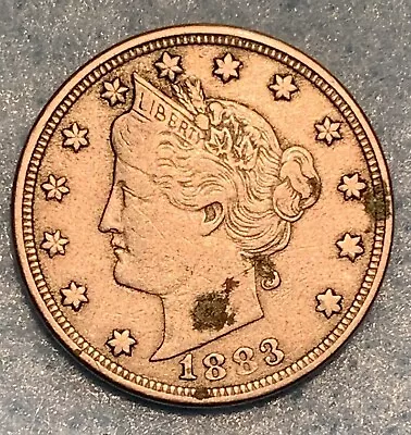 1883 V Nickel No Cents X-228 • $1.05