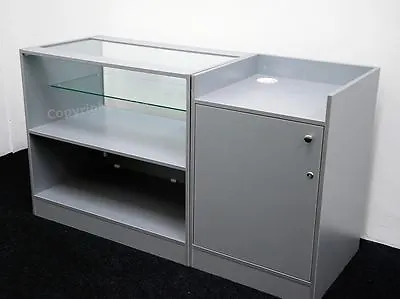 £460 • Buy 1 Counter 600mm 1x Glass Display Cabinet 1000mm1xglass Display Cabinet 600 White
