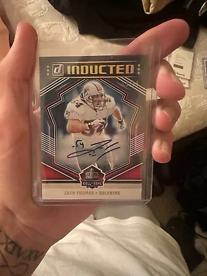 2023 Panini Donruss Football “Inducted HOF” Zach Thomas Auto /99 - Dolphins • $50