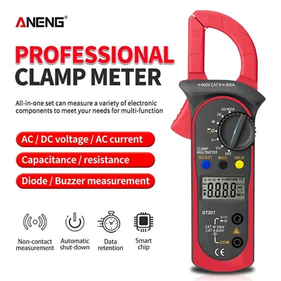 Uni-T UT210E Digital Clamp Meter Multimeter Hand RMS AC/DC Mini-widerstan • $33.99