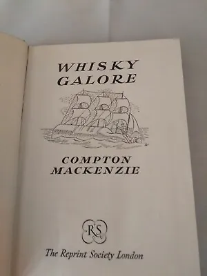 £6 • Buy Whisky Galore  Compton Mackenzie  Reprint Society 1951 Hardback