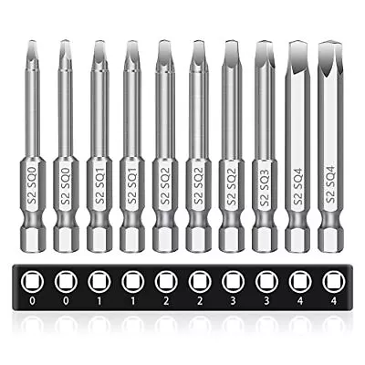 10 PCS Screwdriver Bit Set Robertson Square Allen Wrench Drill Bits 2.3  Long • $14.36