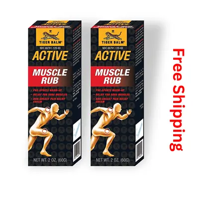 (2 Boxes)-Tiger Balm Pain Relievers Tiger Balm Active Muscle Rub (2oz.) - 03/25 • $18.96