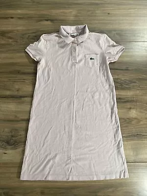 Lacoste Girls Dress Size 12 Collared Pink  • £24.12