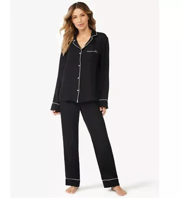 Sofia Intimate By Sofia Vergara Women's Satin Shirt & Pant Pajama Set Size 2X • $28.67