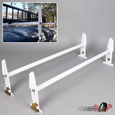 77'' Adjustable Van Roof Ladder Rack 500lb 2 Bars For Chevy Ford GMC • $60