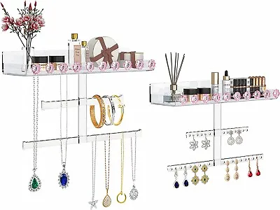 BOWEN EZ Hanging Jewellery Organizer Wall Mounted Holder Display (2 Sets) • £9.99