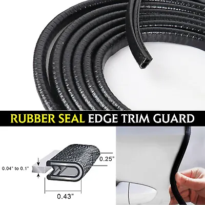 Rubber Seal Edge Trim For Car Doors Lids And About Any Other Exposed Edge 12ft • $18.99