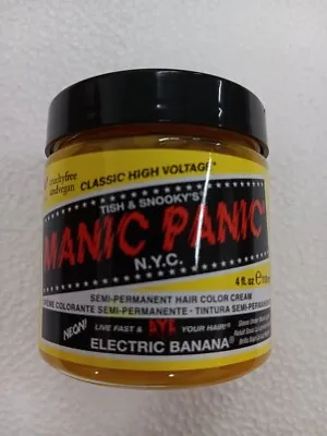 Manic Panic Vegan Semi Permanent Hair Dye Color Cream 118 ML ELECTRIC BANANA • $11.49