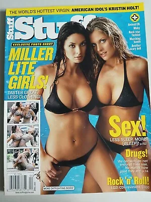 Stuff Magazine - April 2003 - Miller Lite Girls - Moby - Rock 'N Roll • $3.27