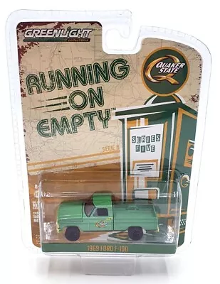 Greenlight 1/64 Scale 41050-D - 1969 Ford F-100 Quaker State - Green • $48.39