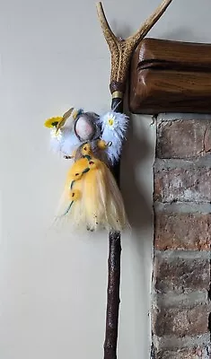 Sunflower Fairy -Needle Felted Doll- Waldorf Inspiredl Doll Hanging Fairy 8  • £10