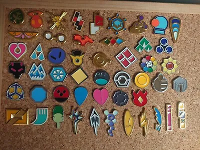 £20 • Buy Pokemon Gym Pin Badges Various Generations 50 Metal Badges