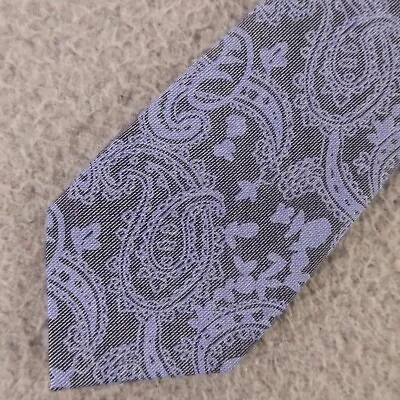 Tommy Bahama Tie Blue Paisley Cotton Silk Hand Casual Beach Yacht 3  • $23.68