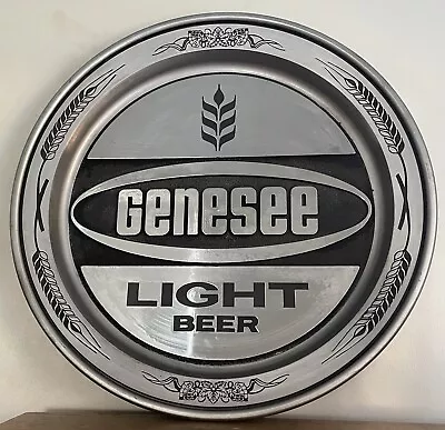 Vintage Genesee Brewing Co. Advertising Beer Sign Round Tray 15” Kcs Union Label • $19