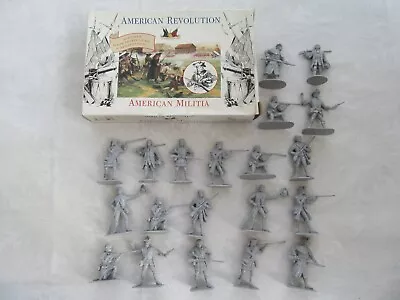 1/32 Scale American Militia 20 Soldiers Plastic American Revolution ACW Boxed • £9.99
