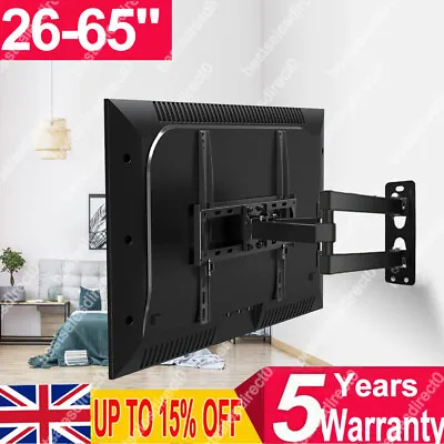 TV Wall Bracket Mount Tilt Swivel For Samsung Sony LG 32 40 43 50 55 60 65 Inch • £21.90