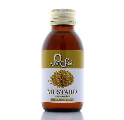 100% Natural Mustard Oil I Brassica Nigra I For Skin Hair And Health I 3.4Oz • $15.57