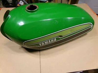 Vintage YAMAHA OEM Green Motorcycle Fuel Gas Tank • $175