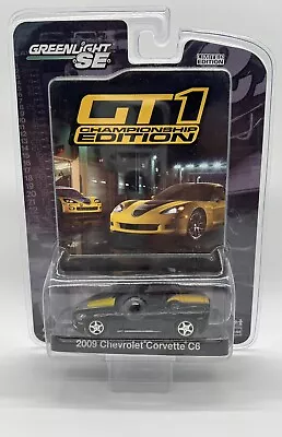 GreenLight 1:64 GT1 Championship Edition 2009 Chevrolet Corvette C6 Black • $5.99