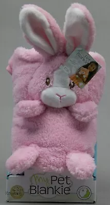 Animal Adventure My Pet Blankie Ultra Soft 3 In 1 Fleece Pink Bunny Blanket NWT • $23.99