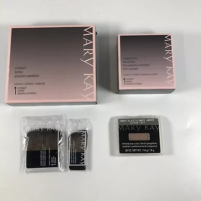 Mary Kay Lot 1 Compact Make Up Case 1 Mini Case 1 Amber Blaze Mineral Eye Color+ • $18.95