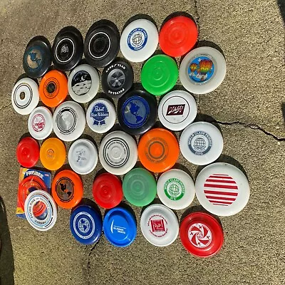 Lot 33 Vintage Frisbees Rings Master Tournament World Class Goodyear Beer Promos • $39.99