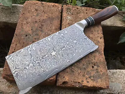 Japanese VG-10 67 Layer Damascus Steel Vegetable Cleaver Knife Meat Cutting 8 In • $119