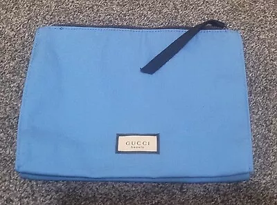 £8 • Buy Gucci Unisex Blue Cloth Pouch Toiletry Travel Make Up- New