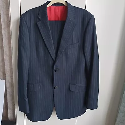 SANTINELLI TAILORING Navy SUIT Jacket 42R Trousers 36R Single Breasted  • £26.99