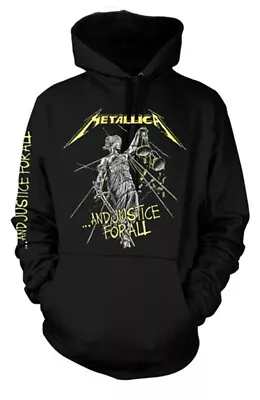 Metallica And Justice For All Tracks Pull Over Hoodie NEW OFFICIAL • $55.39