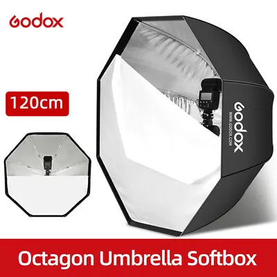 US GODOX 47  120cm Portable Octagon Umbrella Softbox For Studio Speedlight Flash • $37.99