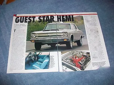 1965 Plymouth Belvedere A-990 Clone Article  Guest Star Hemi  Super Stock  • $9.99