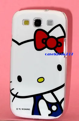For Samsung Galaxy S3 Cute Kitten Kitty Hard Case White Blue Red Bow I9300 Siii  • $7.80
