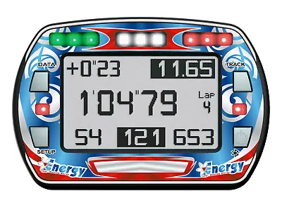 Energy Kart Style Gel Sticker For Alfano Pro Iii Evo Lap Timer - Karting • $31.39