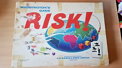 Vintage Risk Board Game The Big Box Version 1960's Waddingtons Complete VGC • £15.29