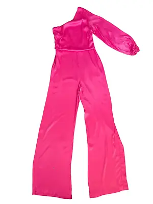 Mango Asymmetrical Barbie Pink Jumpsuit Teen Girl Size Medium • $35