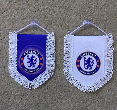 Chelsea FC Mini Flag / Pennant (12cm X 15cm) Great For Car / Home /Office Use • $12.50