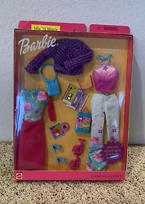 2001 Barbie Fashion Avenue #27849 Mix N Match Styles Magenta Moods Set NRFB • $49.99