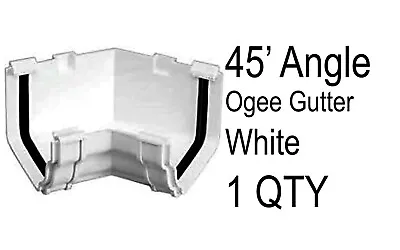 Marley Extrusions Classic RCA522 Ogee Internal Gutter 45 Degree 135 White New • £13