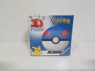 £9.99 • Buy Pokemon Great Ball 3D Puzzle 54 Pieces Brand New & Sealed Ravensburger 