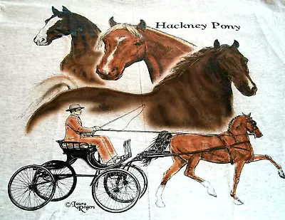 Hackney Pony T-shirt MED 38/40 White • $20