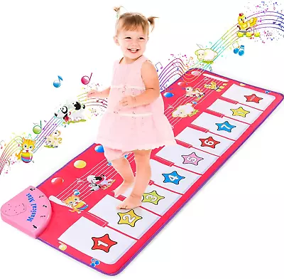 Musical Toys For 1 2 3 4 5 Year Old Girls GiftsPiano Dance Mat For Kids With 8  • £19.35